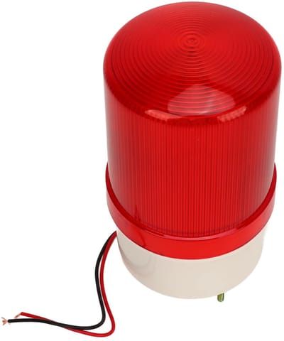LED-roterende Flitser Blixtljus 12v Eenvoudige Installatie Rood Geluidslichtalarm voor Apparatuur 120db High Volume LED Strobe Light Alarm Lampki Ostrzegawcze .