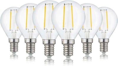 6x LED Lamp E14 Fitting Warm Wit Kaarslamp 2,2W Vervangt 25W - 2700K Dimbaar