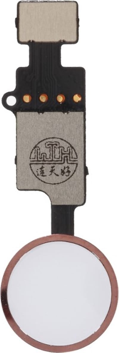 YF home button 3rd gen voor iPhone 7 / 8 en 7 / 8 Plus - wit / Rosé Goud