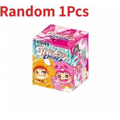 Wakuku Vos & Konijn Ondeugd Dagboek Serie Blind Box Pluche Hanger Wakuku Verjaardag Kerst Cadeau Schattige Decoratie Mystery Box pink