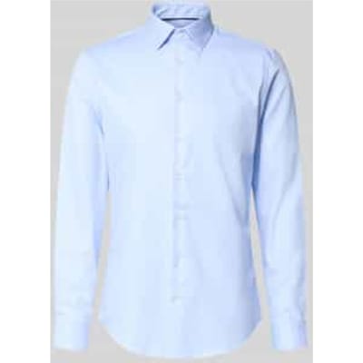 slim fit zakelijk hemd met kentkraag