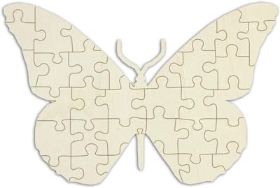 Houten Puzzel - Blanco Puzzel - Creatief Versieren - Gemaakt met Precisielaser - 42 x 28 cm
