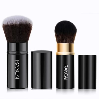 Dailygoods- Make-upborstel Intrekbaar - Draagbare Make-upborstels - Poederborstel - Blush/Bronzer - Synthetische Vezel - Lichtgewicht en Compact - Make-upkwast