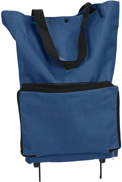 Dailygoods- Winkelwagen Opvouwbaar - Boodschappentrolley met Wielen - Herbruikbare Boodschappentas - Grote Capaciteit - Oxford met Handvat