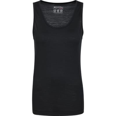 Mountain Warehouse Dames/Dames Merino Wollen Cami Vest Top (Jet Zwart)