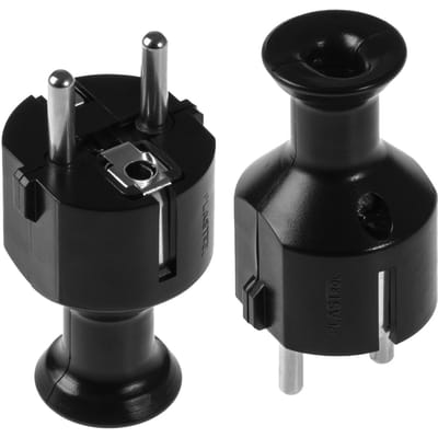 Awtools WT-40 Serie - Haakse Stekker - Zwart - 90° Hoekontwerp - Degelijk Kunststof
