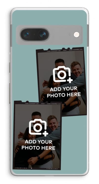 Gepersonaliseerd - Case Company® - Hoesje geschikt voor Google Pixel 7 hoesje - Polaroid Zwart - Soft Cover Telefoonhoesje - Bescherming aan alle Kanten en Schermrand
