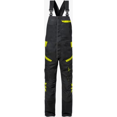 Fristads Amerikaanse Overall 1555 Stfp - Zwart/hi-vis geel - C44