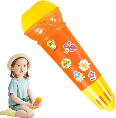 Kindermicrofoon - Speelgoed microfoon - Zingen en praten - Batterijvrij - 24.5 cm