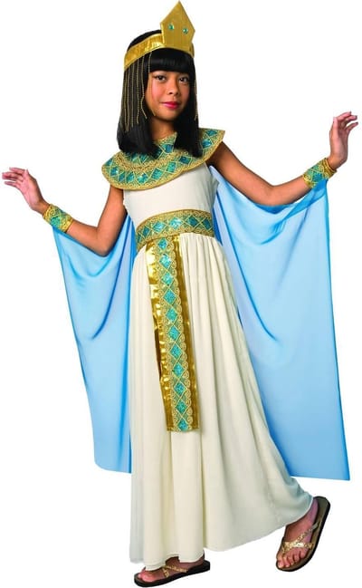 Vegaoo - Zwarte Egyptische koningin kostuum voor meisjes
