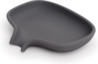 Bosign - Zeepbakje - Soap Saver Flow - Donker Grijs - Groot - 13,5 x 10,5 x 2,5 cm