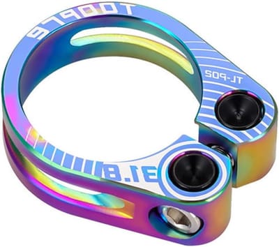 Fiets Zadelklem - Zadelpen Klem - Onderdelen Monteren - Aluminium Legering - 31.8mm - Zwart