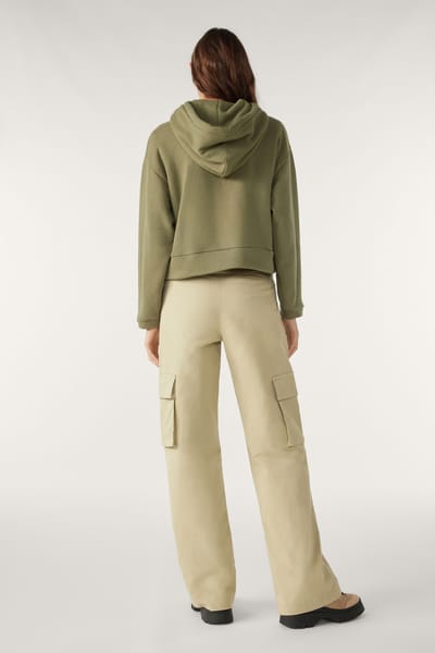 BA&SH Wide Trousers Kaki Maat: 34 | Cargobroeken Outlet | Dames | Bruin