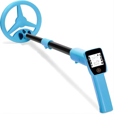 KAD® Metaaldetector Kind - Avontuurlijke Schatzoeker Set - Verstelbaar & Gebruiksvriendelijk - Metaaldetector voor Beginners - Blauw - ‎17cm x 17cm x 61cm