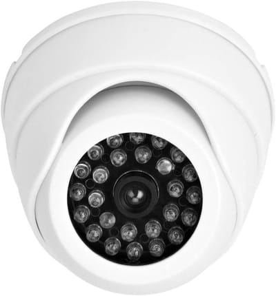 Dummy Beveiligingscamera - Valse CCTV Camera - Diefstal Afschrikken - Knipperende LED - 10 x 10 x 8 cm - Zwart