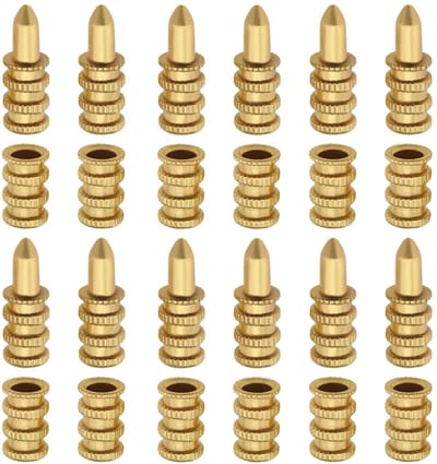 Dailygoods- Tafelconnectoren 20 stuks - Nauwkeurige Houtuitlijning - Houtbewerking - Meubelreparatie - Zinklegering - Verborgen Ontwerp 8×28 mm - Houtverbinding
