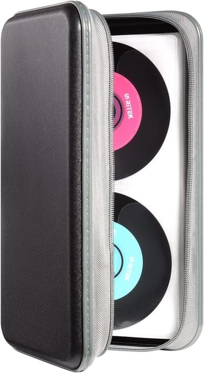 CD Hoes Opbergmap - CD Tas - DVD Hoesjes Case - CD (Rom)/DVD Opberg Hoes - CD/DVD Organizer - Disk organizer - CD/DVD-Hoesjes Map - Hoeshouder voor CD/DVDs - CD/DVD opbergsysteem - 80 Discs Opberg Hoes - Met Ritssluiting - Oxford Handtassen