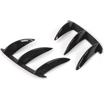 2 stuks Achterbumper Canard Splitter Ventilatievin Vervanging voor Mercedes-Benz W176 AMG Line 20132018 black