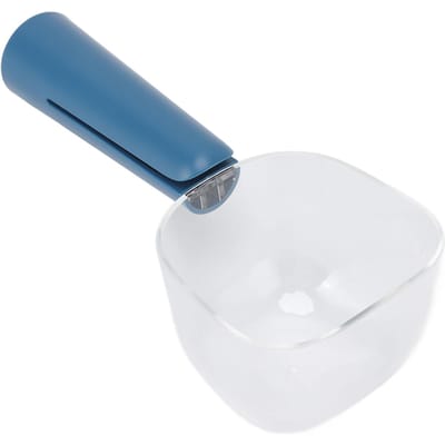 Voerschep met lange steel en afsluitclip, BPA-vrij, geschikt voor katten en honden.