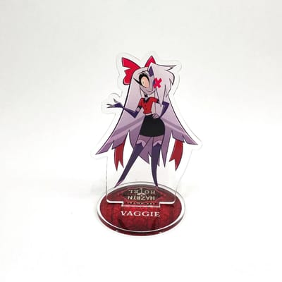 Anime Hazbin Hotel Charlie Morningstar Vaggie Alastor Support de figurine en acrylique Modèle Ornement de bureau Porte-clés de festival