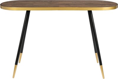 Housecraft Living Denise Consoletafel/ Wandtafel 121x41 cm Hout Bruin/ Goud