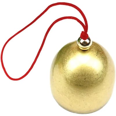 DIY Mini Messing Bel voor Windgong Deurbel Kerstdecoratie Accessoires Messing Bel Met Bel Hamer Zal Ringen Metaal beige