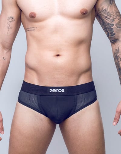 2EROS AKTIV Hermes Brief Black - MAAT S - Heren Ondergoed - Slip voor Man - Mannen Brief