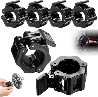 6 stuks antislip halskettingen met klemring, snelsluiting en vergrendelingsklemmen voor krachttraining en fitness accessoires