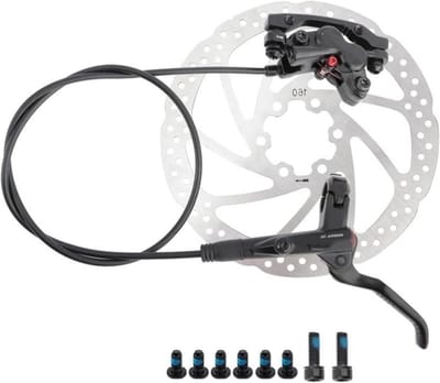 Fiets Schijfrem - Hydraulische Rem - Veilig Fietsen - Vier Zuiger Remklauw - 800/1400mm - Zwart