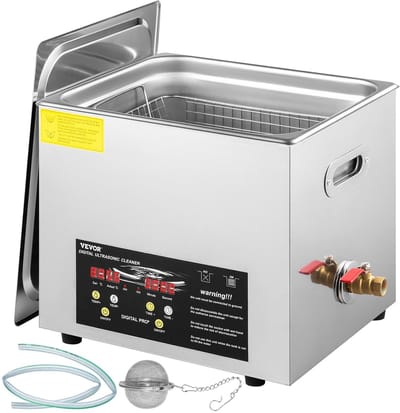 Ultrasone Reiniger - Schoonmaakapparaat - Diepe Reiniging - Met Verwarmer - 10 Liter Tank - Zilver