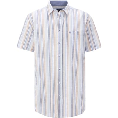 Babista herren Overhemd Met Korte Mouwen - 39/40 - blauw - Plus Size