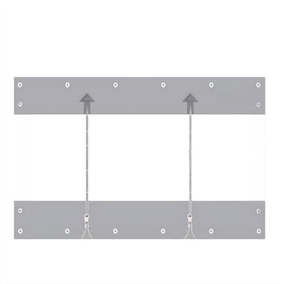 Zeildoek 240x450cm - Verranda - Dekzeil - Overkapping - Voor Terras, Pergola & Tuinhuis - Waterdicht - Wind - Donkergrijs