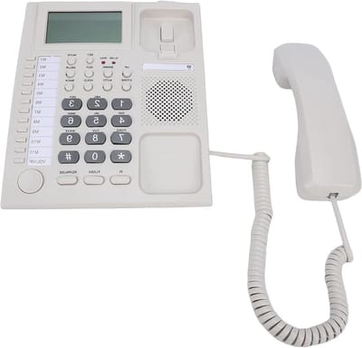 Vaste Telefoon - Telefoon Thuis - Communicatie Gemak - Handsfree Bellen - 2-inch Scherm - Beige