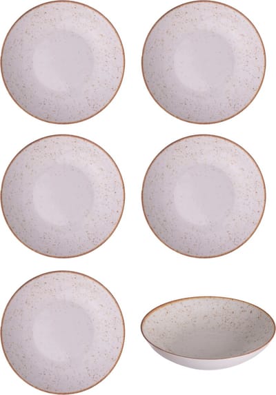 Hazel & Bos Juntos Picadas diep bord - 22cm - Set van 6