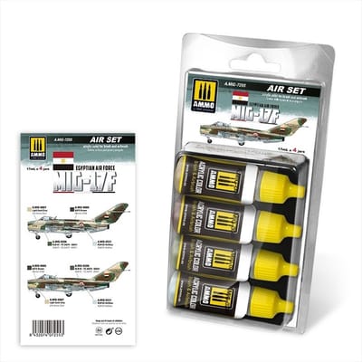 AMMO by Mig Jimenez Hobbyverf Acrylverf - MIG 7255 MIG-17F Egyptian Air Force - Acryl Set Verf set