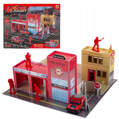 DIY Fireweer Station Set met Fireweerwagen en Figuren