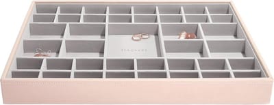 Supersize Sieradendoosje in Blush Pink met Organisatiefuncties