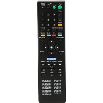 Speler Afstandsbediening Gemakkelijk Toegankelijk ABS Multifunctionele DVD Afstandsbediening voor RMT BDP S185 RMT black