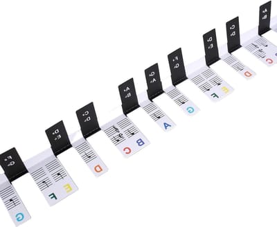 Piano Toetsen Labels - Piano Stickers - Muziek Leren - Kleurrijk Gecodeerd - 88 Toetsen - Meerkleurig