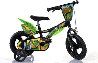 Kinderfiets - Loopfiets - Eerste fietservaring - Lichtgewicht ontwerp - 12 inch - Zwart groen