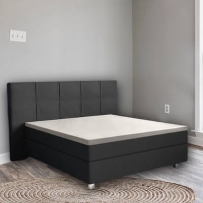 Droomtextiel Hoeslaken Topper - 100% Katoen Satijn 90x220 cm - Tot 12 cm Matrashoogte - Perfecte Pasvorm - Crème