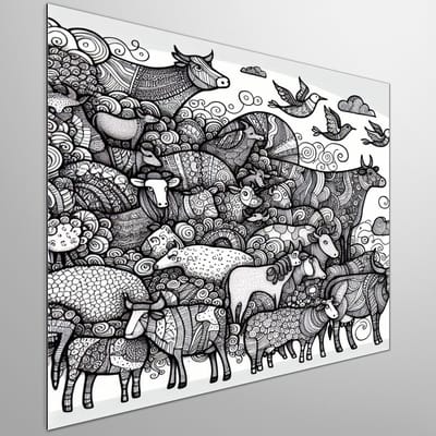 Kunstprint | Wanddecoratie | Dibond | 80 × 80 cm