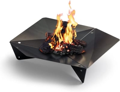 Design Vuurkorf en Grill voor Terras en Tuin - Corten Staal met Roestkleur