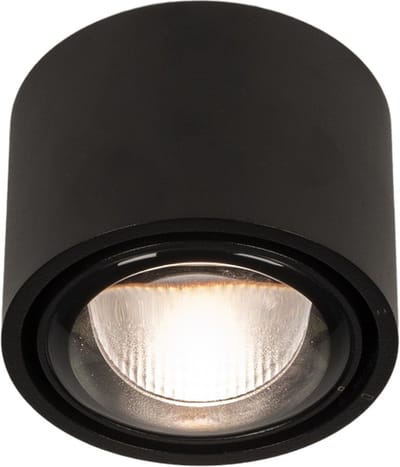 Lumidora Plafondlamp 74934 - Plafonniere - CONVEX - Ingebouwd LED - 10.0 Watt - 3000 Kelvin - Zwart - Metaal - Badkamerlamp - IP54 - ⌀ 9 cm