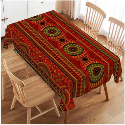 Afrikaanse Etnische Stijl Geometrisch Waterdicht Tafelkleed Feestdecoratie Wasbare Rechthoekige Tafelkleden Huis Eettafel Decor 100x160cm