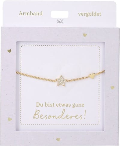 Depesche armband goud met ster - vriendschapssieraad cadeau.