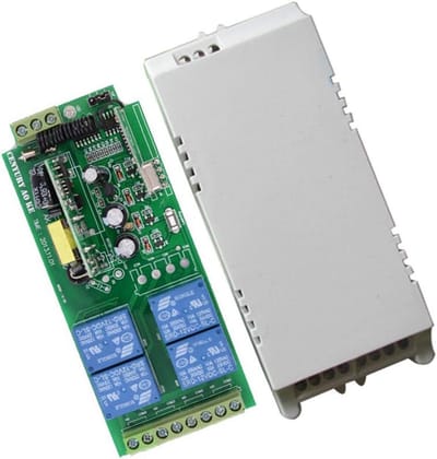Draadloze Afstandsbediening - Schakelaar Systeem - Automatiseren Verlichting - Vier Kanaals Controle - 107 x 48 x 21 mm