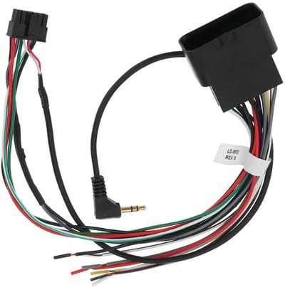 Motorfiets Radio Stereo Harnas Draad Vervanging - Draad Harness Plug - Compatibel met Davidson 1998-2013 - Zwart - Radio - Motorfiets - Onderdeel vervanging - Stereo - 1 stuk
