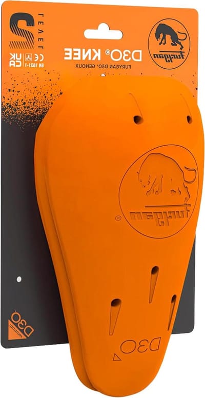 Kniebeschermers - Zachte bescherming - Motorrijden - Niveau 2 gecertificeerd - Unisex - Oranje