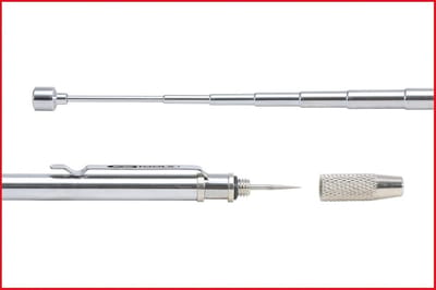 2-in-1 Telescoop Magneethouder met Ruitensproeierreinigings- en Afstelgereedschap 150-675 mm